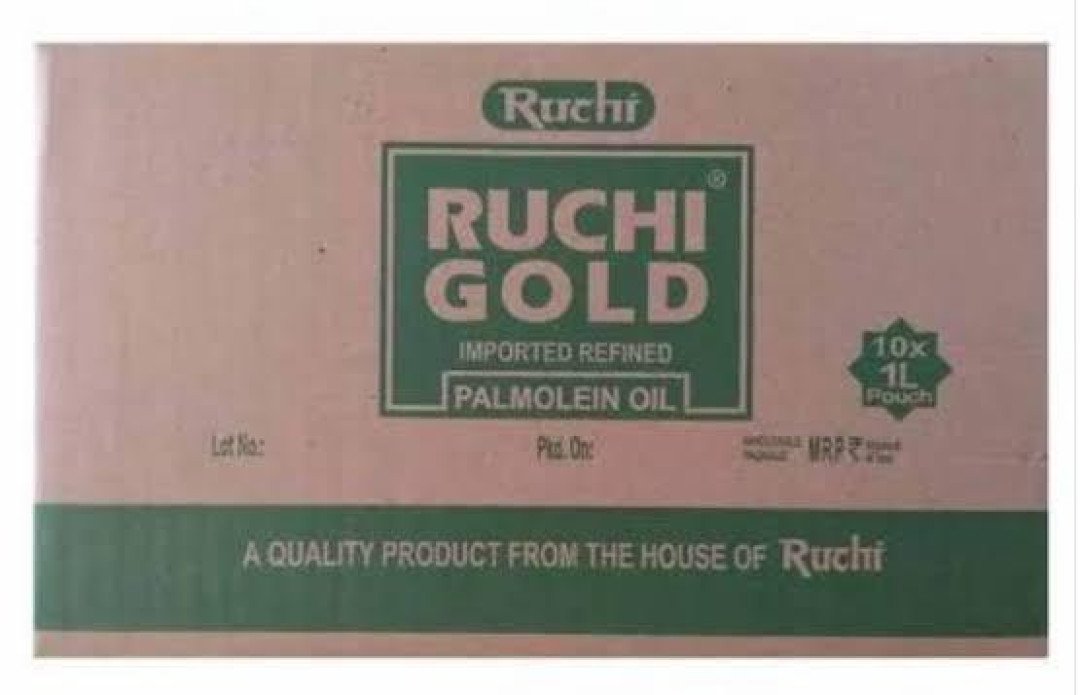 Ruchi Gold Patanjali Palm Oil 1 Litre Pouch Total 10 Litre In One Box