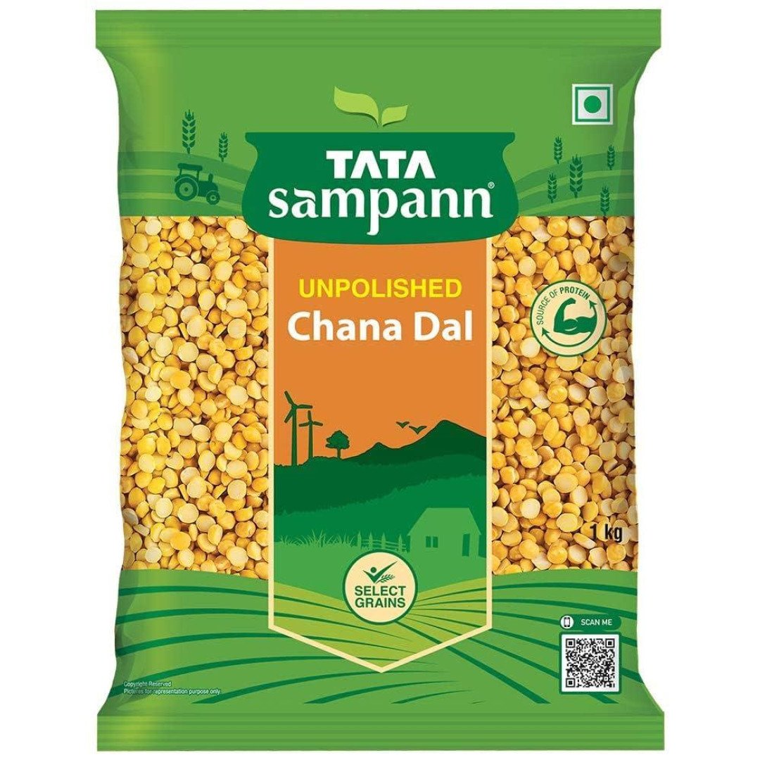 Tata Sampann Channa Dal 1 Kg Pack Unpolished
