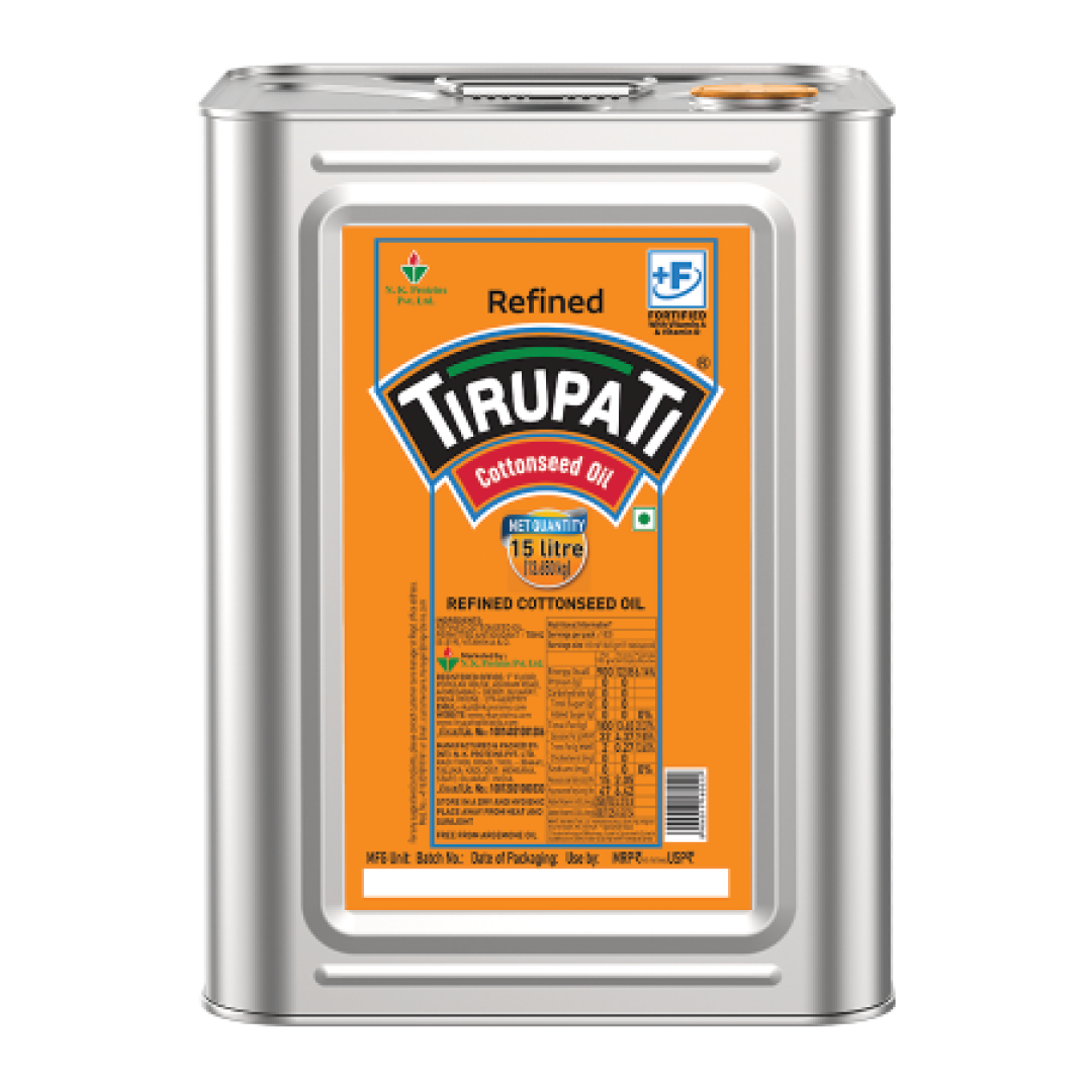 Tirupati Refined Cottonseed Oil 15 Litre Teen